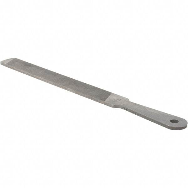 Value Collection - 10" Long, Flat American-Pattern File - Single, Double Cut, 3/16" Overall Thickness - Caliber Tooling