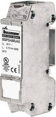 Cooper Bussmann - 1 Pole, 1 Phase, 76.91mm Long x 19mm Wide x 36.15mm Deep, Hardwired Surge Protector - DIN Rail Mount, 48 V, 34 VDC, 48 VAC Operating Voltage, 10 kA Surge Protection - Caliber Tooling