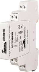 Cooper Bussmann - 4 Pole, 1 Phase, 90mm Long x 12mm Wide x 71.99mm Deep, Hardwired Surge Protector - DIN Rail Mount, 24 V, 23.30 VAC, 33 VDC Operating Voltage, 20 kA Surge Protection - Caliber Tooling