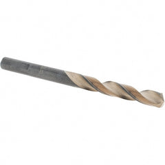 Made in USA - 17/64" High Speed Steel, 135° Point, Round with Flats Shank Maintenance Drill Bit - Caliber Tooling