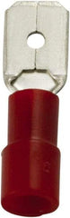 Value Collection - 22 to 16 AWG, PC, Partially Insulated, Male Wire Disconnect - 1/4" Wide Tab, Red, cUL Listed, RoHS Compliant, UL Listed - Caliber Tooling