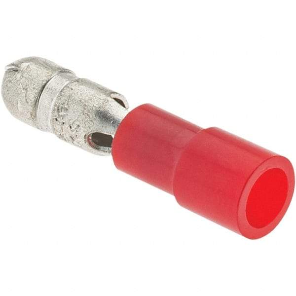 Value Collection - 22 to 16 AWG Bullet Connector - 0.177" Bullet Diam, Red PMMA Polymethyl methacrylate Insulation - Caliber Tooling