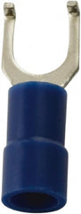 Value Collection - #10 Stud, 16 to 14 AWG Compatible, Partially Insulated, Flanged Fork Terminal - Caliber Tooling