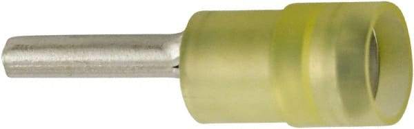 Value Collection - 12 to 10 AWG, Nylon, Partially Insulated, Male Wire Disconnect - 0.11" Wide Tab, Yellow, cUL Listed, RoHS Compliant, UL Listed - Caliber Tooling