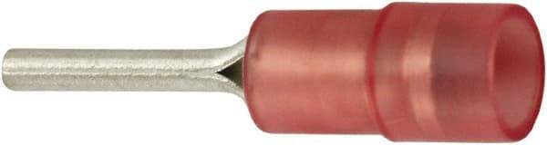 Value Collection - 22 to 16 AWG, Nylon, Partially Insulated, Male Wire Disconnect - 0.075" Wide Tab, Red, cUL Listed, RoHS Compliant, UL Listed - Caliber Tooling