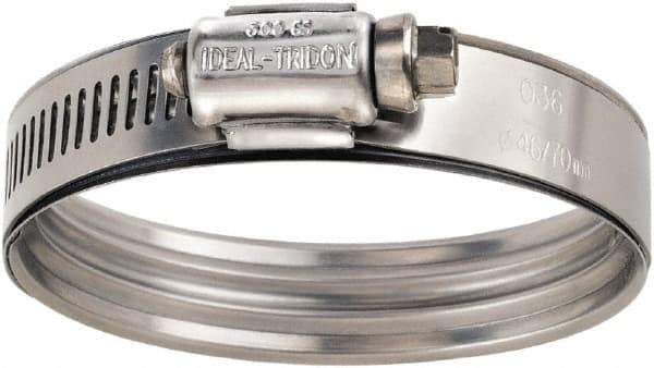 IDEAL TRIDON - 2-1/8" Hose, 9/16" Wide, Constant Torque Clamp - 1-11/16 to 2-9/16" Diam, Stainless Steel - Caliber Tooling