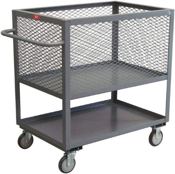 Jamco - 1,200 Lb Load Capacity, 20.83 Cu Ft, 0.77 Cu Yd, Steel Box Truck - 30" Wide x 60" Long x 40" High, Gray - Caliber Tooling