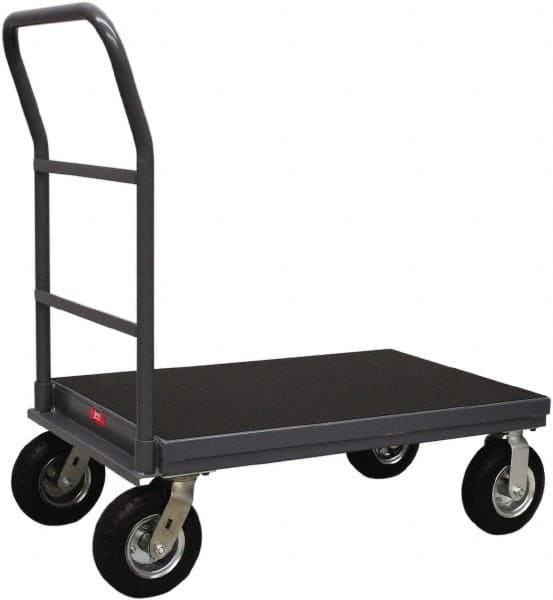 Jamco - 1,200 Lb Capacity Platform Truck - Steel Deck, 48" OAW, 12" Platform Height, Urethane Casters - Caliber Tooling