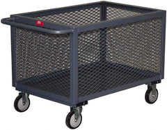 Jamco - 1,200 Lb Load Capacity, 16.67 Cu Ft, 0.62 Cu Yd, Steel Box Truck - 30" Wide x 48" Long x 27" High, Gray - Caliber Tooling