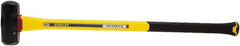 Stanley - 8 Lb Head, 35-1/8" Long Sledge Hammer - Steel Head, 40" Fiberglass Handle - Caliber Tooling