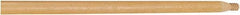 Rubbermaid - 54 x 1-1/16" Wood Handle for Push Brooms - Threaded Connection, Tan - Caliber Tooling