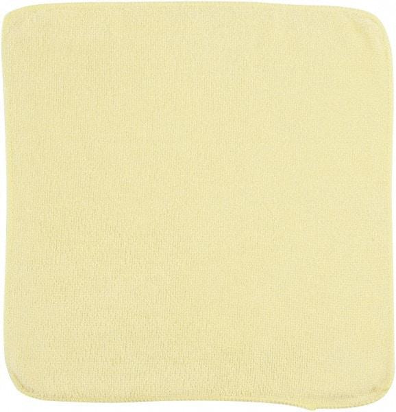 Rubbermaid - Dry Microfiber Wipes - 12" x 12" Sheet Size, Yellow - Caliber Tooling