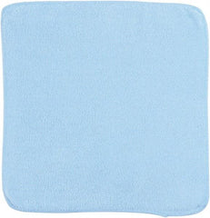 Rubbermaid - Dry Microfiber Wipes - 12" x 12" Sheet Size, Blue - Caliber Tooling