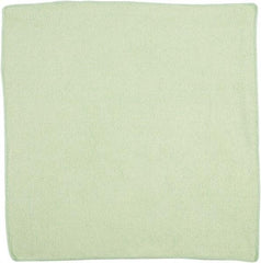 Rubbermaid - Dry Microfiber Wipes - 16" x 16" Sheet Size, Green - Caliber Tooling