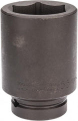 Proto - 1" Drive 55mm Deep Impact Socket - 6 Points, 4-1/2" OAL - Caliber Tooling