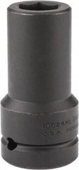 Proto - 1" Drive 24mm Deep Impact Socket - 6 Points, 4" OAL - Caliber Tooling