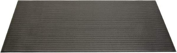 Ability One - 5' Long x 3' Wide, Dry Environment, Anti-Fatigue Matting - Black, Vinyl with Vinyl Sponge Base, Beveled - Caliber Tooling