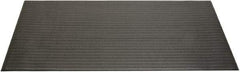 Ability One - 5' Long x 3' Wide, Dry Environment, Anti-Fatigue Matting - Black, Vinyl with Vinyl Sponge Base, Beveled - Caliber Tooling