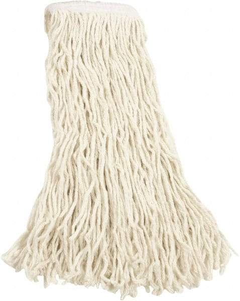 Rubbermaid - 5" White Head Band, Large Cotton Cut End Mop Head - 4 Ply, Side Loading Connection - Caliber Tooling