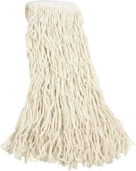 Rubbermaid - 5" White Head Band, Large Cotton Cut End Mop Head - 4 Ply, Side Loading Connection - Caliber Tooling