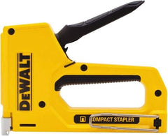 DeWALT - Manual Staple Gun - 1/4, 5/16, 3/8, 1/2" Staples, Yellow & Black, Aluminum - Caliber Tooling