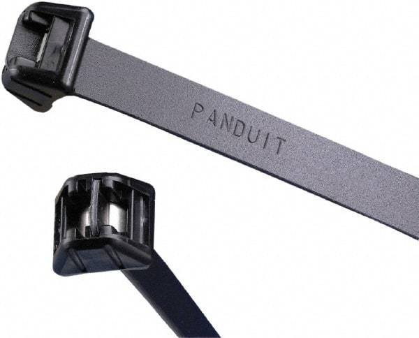 Panduit - 27" Long Black Acetal Standard Cable Tie - 250 Lb Tensile Strength, 1.5mm Thick, 203.2mm Max Bundle Diam - Caliber Tooling