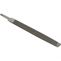 Value Collection - 8" Long, Smooth Cut, Mill American-Pattern File - Single Cut, 9/64" Overall Thickness - Caliber Tooling