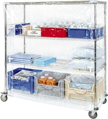 Quantum Storage - 24" Wide, 74" High, Open Shelving Accessory/Component - Vinyl, 48" Long, Use with Wire Shelving Units (WR Series) - Caliber Tooling