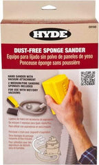 Hyde Tools - 3' Hose Length, Sanding Sponge - Use With Shop Vacs - Caliber Tooling