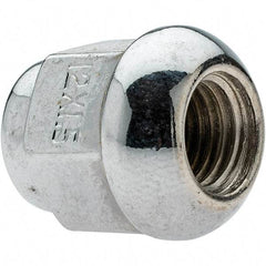 Value Collection - M12-1.5 Chrome Finish Acorn Wheel Nut - 19mm Hex, 24.5mm Overall Length, 60° Seat Angle - Caliber Tooling