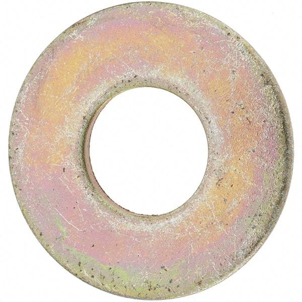 Value Collection - 1" Screw, Grade 8 Steel USS Flat Washer - 1-1/16" ID x 2-1/2" OD, 11/64" Thick, Zinc Yellow Dichromate Finish - Caliber Tooling