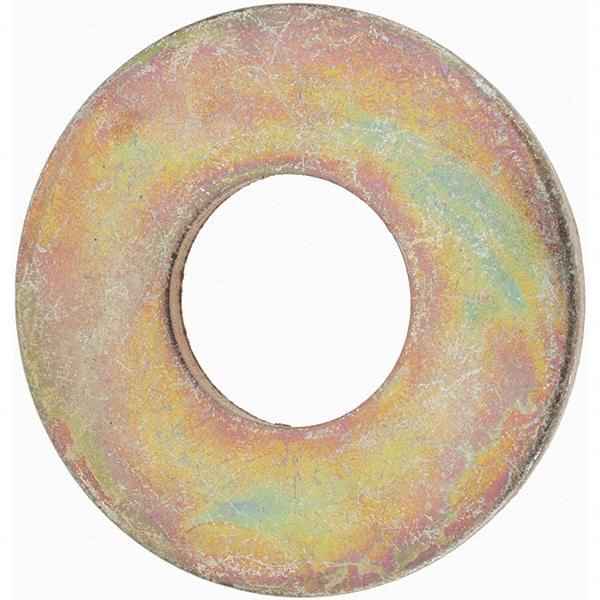 Value Collection - 7/8" Screw, Grade 8 Steel USS Flat Washer - 15/16" ID x 2-1/4" OD, 11/64" Thick, Zinc Yellow Dichromate Finish - Caliber Tooling