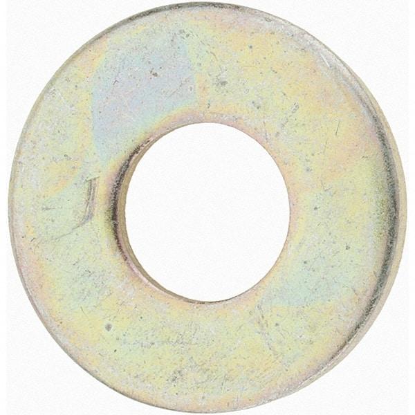 Value Collection - 5/16" Screw, Grade 8 Steel USS Flat Washer - 3/8" ID x 7/8" OD, 5/64" Thick, Zinc Yellow Dichromate Finish - Caliber Tooling