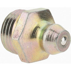 Value Collection - Straight Head Angle, 1/8-27 Taper Thread Grease Fitting - Zinc Plated Finish - Caliber Tooling