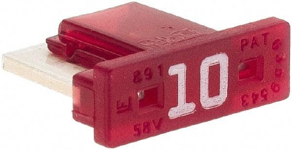 Littelfuse - 10 Amp, Automotive Fuse - 0.429" Long, Red, Littlefuse LMIN010 - Caliber Tooling