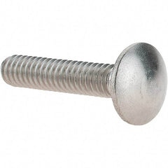 Value Collection - 1/4-20 UNC 1-1/4" Length Under Head, Standard Square Neck, Carriage Bolt - 18-8 Stainless Steel, Uncoated - Caliber Tooling