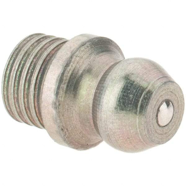 Value Collection - Straight Head Angle, 1/4 Thread Drive-In Grease Fitting - Caliber Tooling