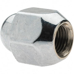 Value Collection - M12-1.25 Chrome Finish Wheel Nut - 21mm Hex, 29mm Overall Length, 60° Seat Angle - Caliber Tooling