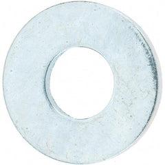 Value Collection - 1/4" Screw, Grade 8 Steel USS Flat Washer - 5/16" ID x 3/4" OD, 1/16" Thick, Zinc-Plated Finish - Caliber Tooling