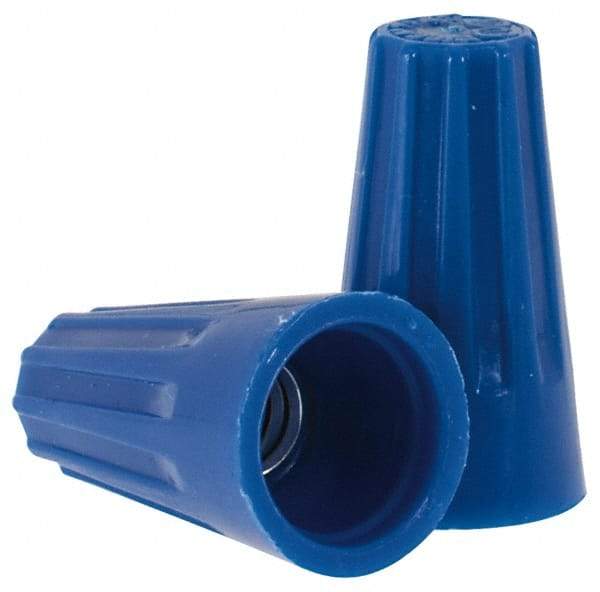 Ideal - 2, 22 to 3, 16 AWG, 300 Volt, Flame Retardant, Standard Twist on Wire Connector - Blue, 221°F - Caliber Tooling