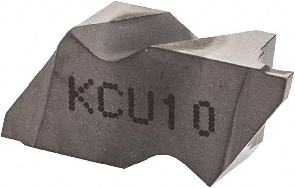 Kennametal - 2031NG K Grade KCU10, 0.79mm Cutting Width Carbide Grooving Insert - 1.27mm Max Depth of Cut, Left Hand, 0.09mm Corner Radius, AlTiN Finish - Caliber Tooling