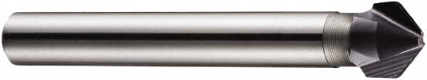 DORMER - 5mm Shank Diam, 3 Flute 90° High Speed Steel Countersink - Caliber Tooling