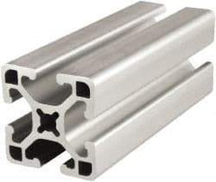 80/20 Inc. - 145 Inches Long x 1-1/2 Inches Wide x 1-1/2 Inches High, T Slotted Aluminum Extrusion - 0.877 Square Inches, Clear Anodized Finish - Caliber Tooling