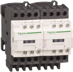 Schneider Electric - 4 Pole, 24 Coil VAC at 50/60 Hz, 40 Amp at 440 VAC, Reversible IEC Contactor - Bureau Veritas, CCC, CSA, CSA C22.2 No. 14, DNV, EN/IEC 60947-4-1, EN/IEC 60947-5-1, GL, GOST, LROS, RINA, RoHS Compliant, UL 508, UL Listed - Caliber Tooling