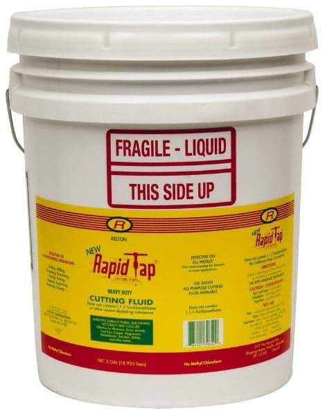 Relton - Rapid Tap, 5 Gal Pail Cutting Fluid - Semisynthetic, For Tapping - Caliber Tooling