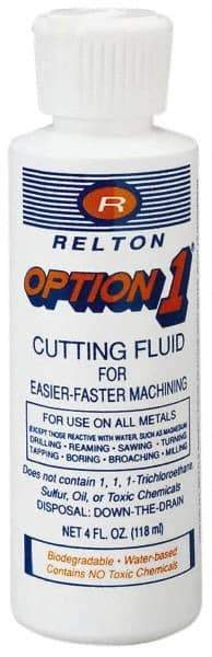 Relton - Option1, 5 Gal Pail Cutting Fluid - Water Soluble, For Cleaning, Machining - Caliber Tooling