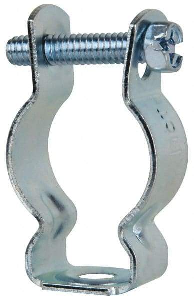 Cooper B-Line - Steel Rigid/EMT Conduit Hanger with Bolt - 3/4" EMT, 3/4" Rigid, 1/4" Rod, Zinc Plated Finish - Caliber Tooling