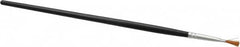 PRO-SOURCE - #2 Nylon Artist's Paint Brush - 5/32" Wide, 1/4" Bristle Length, 5-1/2" Wood Handle - Caliber Tooling