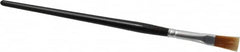 PRO-SOURCE - #10 Nylon Artist's Paint Brush - 3/8" Wide, 11/16" Bristle Length, 5-1/2" Wood Handle - Caliber Tooling