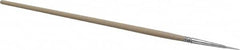 PRO-SOURCE - #1 Taklon Artist's Paint Brush - 3/32" Wide, 3/8" Bristle Length, 5-1/2" Wood Handle - Caliber Tooling